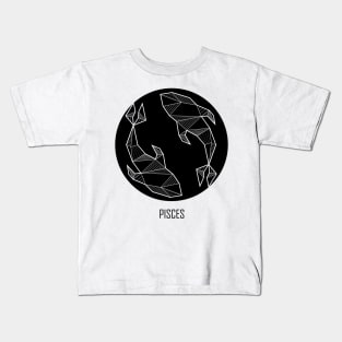 Pisces - Geometric Astrology Kids T-Shirt